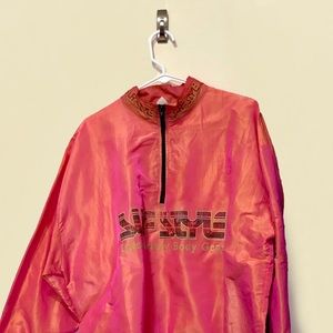 Retro Pink Surf Style Windbreaker
